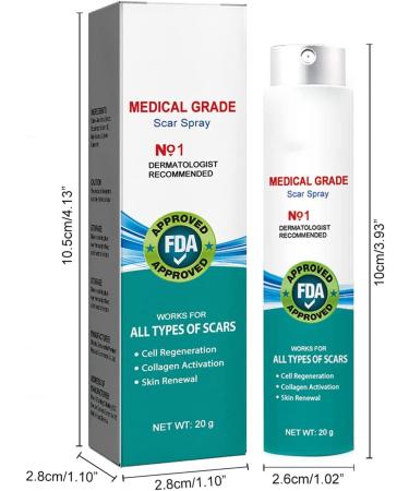 Advanced Scar Spray for All Types of Scars - Gentle Acne Scar Treatment for Face - Skin Care for Acne Prone Skin - 2PCS - Buy Online on GoSupps.com