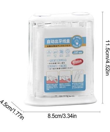 Automatic Dental Dispenser - Refillable & Portable Organizer for Dental Sticks - Transparent Floss for Adults - Ideal Travel Oral Care Bag - Buy Online on GoSupps.com