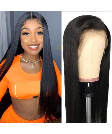Malaysian Virgin Glueless Lace Front Wig | Straight 20 Inch | Natural Color | 180% Density | HD Transparent Lace | Pre Plucked | Human Hair with Baby Hair - Buy Online on GoSupps.com