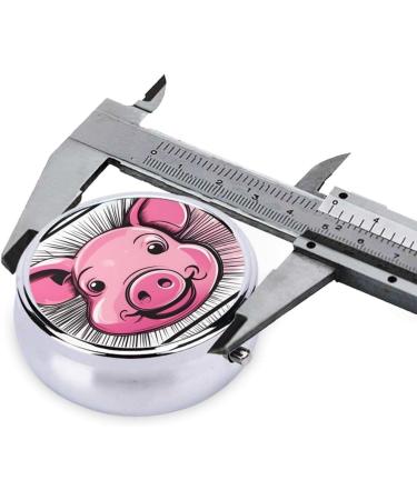 Buy Pink Pig Metal Pill Box - Mini Travel Medicine Organizer for Purse & Pocket - Buy Online on GoSupps.com