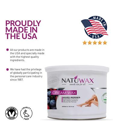 Natuwax Cream - Moisturizing Berries Hydrates and Softens Skin - Soft Skin - Buy Online on GoSupps.com