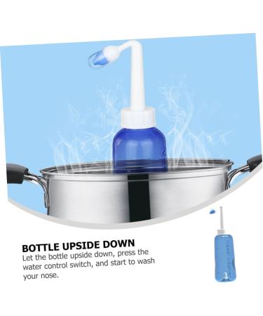 Healvian 2pcs Nasal Wash Bottles for Sinus Relief - Household Plastic Sinus Rinse Irrigator for Allergies and Congestion - Buy Online on GoSupps.com