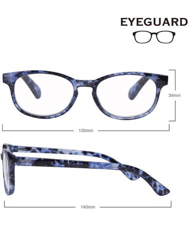 Shop EYEGUARD 4 Pack Stylish Reading Glasses for Women - Fashionable Eyeglasses +4.00 Magnification (4 Colors) - International Shipping Available - Buy Online on GoSupps.com