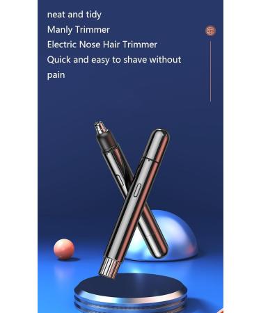 Buy Painless USB Rechargeable Nose Hair Trimmer - Waterproof Dual Blade Trimmer for Men & Women | Easy to Clean Black Color - Buy Online on GoSupps.com