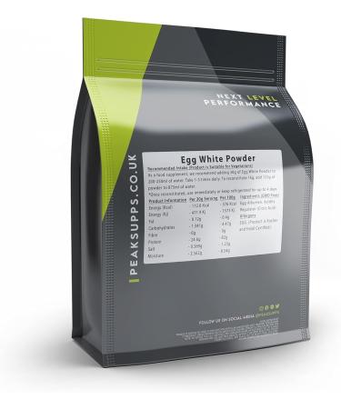 Egg White Powder 250g - High Protein | Vegetarian | Halal | Kosher - 1 Pack - Buy Online on GoSupps.com