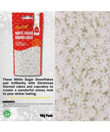 Cake D cor Christmas Sprinkles Set | 200g Edible Christmas Cake Decorations | Traditional Edible Christmas Sprinkles Snowflake Sprinkles Gold Stars & Holly Sprinkles (Stunning Christmas Sprinkles) - Buy Online on GoSupps.com