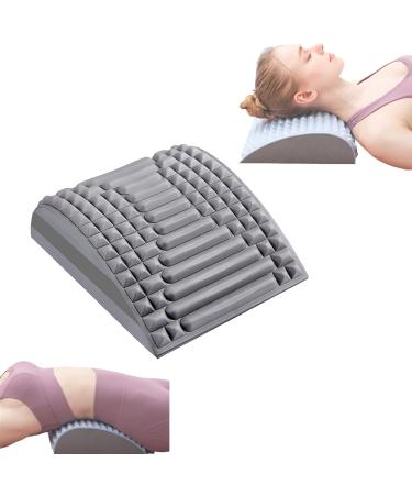 CAEPAL Refresh - Neck & Back Stretcher Back Neck Cracker for Lower Back Pain Relief Sciatica Pain Relief Lumbar Support Herniated Disc Lumbar Soothing Device for Herniated Disc (Grey)
