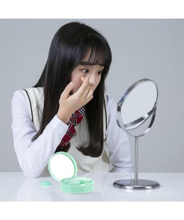 Heallily Contact Lens Travel Case Compact Storage Container for Contacts & Eye Care Green Mini Medical Bottle - Buy Online on GoSupps.com