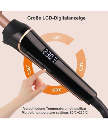 80 C-230 C Hot Comb for Afro Hair & Lace Wigs | Janelove Ceramic Smoothing Brush with HD LCD Display | Quick Heating Beard Comb for Men - Buy Online on GoSupps.com