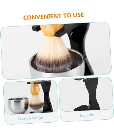 Frcolor Men's Shaving Set - Razor Brush & Soap Kit for Perfect Beard Care | Stainless Steel Grooming Essentials - Buy Online on GoSupps.com