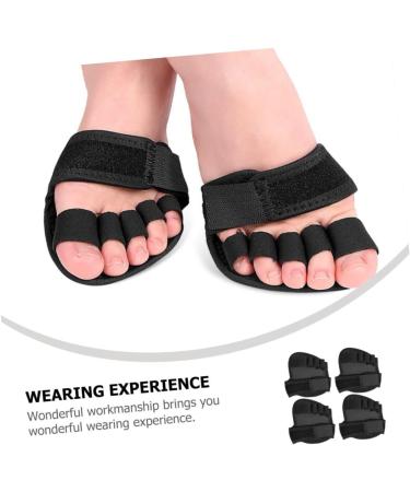 FOMIYES Five Finger Half Socks - Sweat-Absorbing Forefoot Pads Anti-Slip Palm Cushions - 2 Pairs - Black 12x10.5cm - International Shipping Available - Buy Online on GoSupps.com