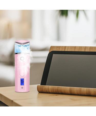 Mist Sprayer - Portable Nano Mist Sprayer with Skin Analysis - Hydrating USB Rechargeable Face Steamer for Eyelash Extensions Face Face Hydration Dyeulget Pink - Buy Online on GoSupps.com