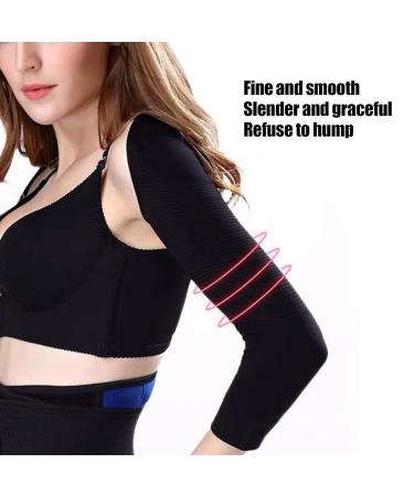 Arm Compression Garments | Upper Arm Shaper & Slimmer Sleeves | Humpback Posture Corrector Shapewear (L) - International Shipping Available - Buy Online on GoSupps.com
