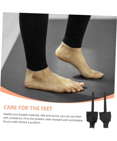 Hallux Valgus Sleeve & Toe Straighteners Set - Bunion Protector & Hammer Toe Straightener - Black 9x6.8cm - Buy Online on GoSupps.com