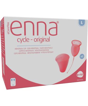 Enna Copa Menstrual T-L 2U+CAJ - Eco-Friendly Menstrual Cups for International Shipping - Buy Online on GoSupps.com