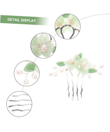 Ipetboom Antique Hair Clasp Girls Hair Clips Floral Hair Clip Hair Claw Clips for Girls Floral Hair Comb Bridal Side Hair Comb Headpiece for Women Hanfu Tiara Hair up Alloy Costume - Buy Online on GoSupps.com