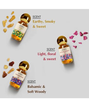 Frankincense Myrrh & Rose of Sharon Anointing Oils | Balsamic Earthy and Sweet | Holy Oil for Prayer and Protection | Made with Biblical Spices and Blessed Virgin Olive Oil from Jerusalem - Buy Online on GoSupps.com