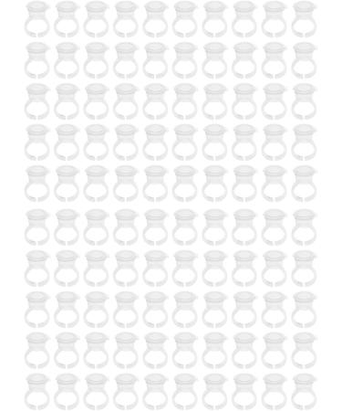  Hztyyier Practical 100pcs Transparent Ink Pigment Coil Trip Ringing Caps with Lid - Buy Online on GoSupps.com