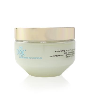 Deep Sea Cosmetics | Energizing Body Salt Scrub | Dead Sea Salt Scrub With Natural Oils Green Tea Lavender and Eucalyptus Extracts - 14.4 Oz