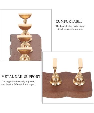 Baluue 1 Set Wooden Press on Nails Stand Painting Nails Holder False Nails Display Stand Magnetic Aurora Nail Holder with Base for Nail Salon False Nails Accessories - Buy Online on GoSupps.com