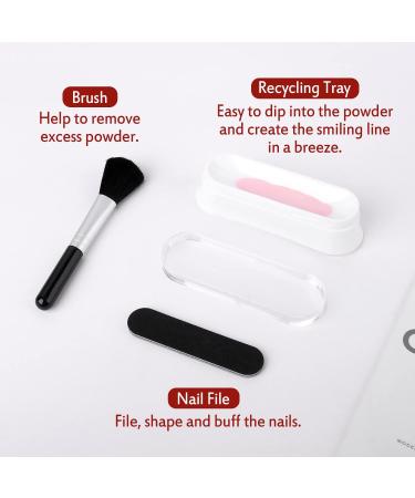 Aikker 20 Fall Colors Dip Powder Nail Kit 27 Pcs Set | Glitter Gold Dark Purple Red | Base Top Coat Activator Tools | Salon Manicure Gift | AK38 - Buy Online on GoSupps.com