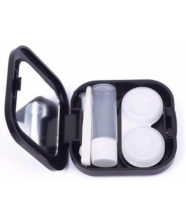 Homeilteds Bart Travel Glasses & Contact Lenses Case - Portable Eye Care Kit Holder (Black) - Buy Online on GoSupps.com