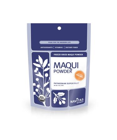 Navitas Organics Maqui Powder, 3 oz. Bag, 17 Servings — Organic, Non-GMO, Freeze-Dried, Gluten-Free