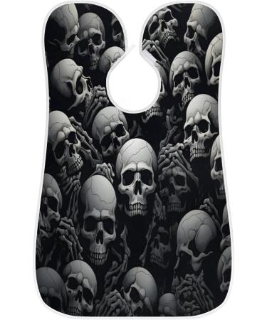 Beard Bib Apron - Halloween Skull Hair Catcher for Men's Shaving | Perfect Gifts for Dad Husband - Includes 2 Suction Cups - Buy Online on GoSupps.com