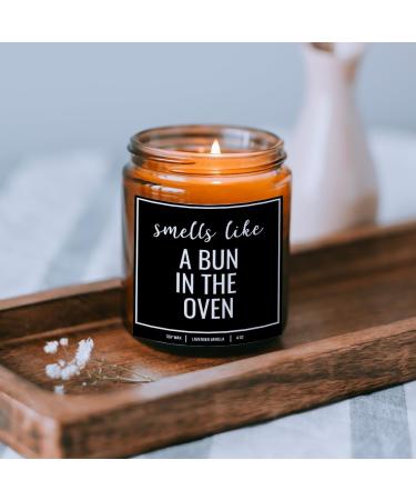 YouNique Designs Pregnancy Announcement Candle - 4 Oz All Natural Soy Vegan Aromatherapy | Perfect Reveal Gift for Grandparents Dad Family Uncle Aunt (Lavender & Vanilla - Buy Online on GoSupps.com