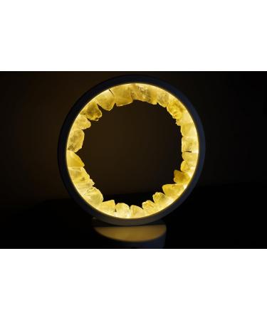 Citrine Crystal Night Light - Reiki-Infused Gemstone Lamp for Home Decor & Wellness - Perfect Gift for Bedroom, Christmas, Birthday & Valentine's Day - Buy Online on GoSupps.com