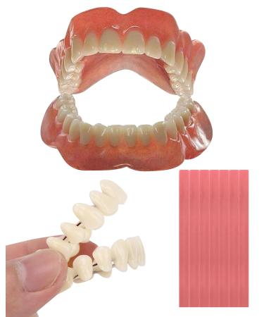 Dentures DIY Kit Create Your Perfect Smile at Home: DIY Denture Fake Teeth Kit - Easy Affordable and Customizable Denture Solution-F1