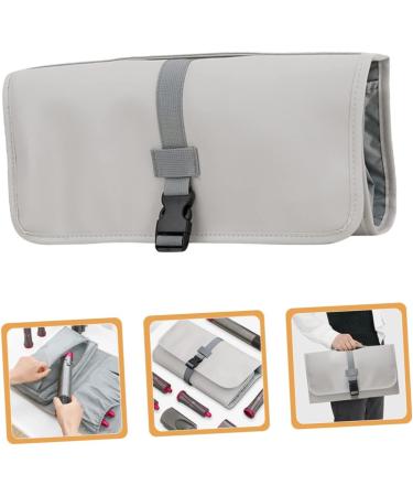 Healeved Multifunctional Storage Bag Organizer Bags for Travel Folding Comb Men Hair Blow Dryer Grey Leather - Buy Online on GoSupps.com
