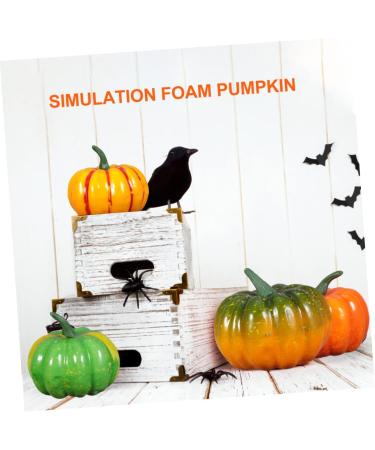 Toyvian Small Halloween Pumpkins Set pcs Simulation Big Pumpkin faux pumpkins Mini Pumpkins Simulation Vegetables figure Food Photo Props decor decorations outdoor fake pumpkin Foam - Buy Online on GoSupps.com