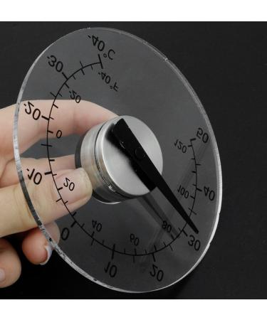 Clear Circular Outdoor Window Temperature Thermometer Weather Station Tool Temperature Display for Car Engine - Buy Online on GoSupps.com