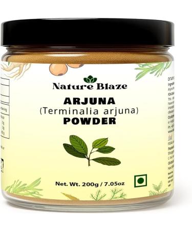 Nature Blaze Arjuna Powder | Terminalia Arjuna | Finely Ground Botanical Powder | No Additives Preservatives or Fillers | Traditional Ingredient Jar Pack | 200Gm / 7.0 Oz - Buy Online on GoSupps.com