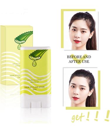 Wax Stick for Hair | Hair Styling Wax Stick Slick Stick - Natural Pomade Wax for Unruly Hair and Flyaways Edges Portable and Easy to Use - Buy Online on GoSupps.com