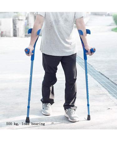 Crutches Adult Tall Crutches Adjustable Aluminum Walking Cane Great Fit for Recent Injuries Supply for Men and Women Family Bathing in Sunlight - Buy Online on GoSupps.com
