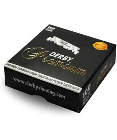 Buy Derby Premium Single Edge Razor Blades - Ultra Sharp Chromium Ceramic Platinum & Tungsten Coated (2 Pack) for Smooth Shaving - International Shipping Available - Buy Online on GoSupps.com