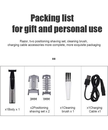 Buy Portable Electric Shaver & Full Body Trimmer with LED Display - USB Rechargeable Washable Razors for Men & Women - Shop Internationally - Buy Online on GoSupps.com