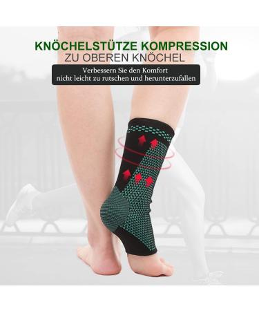 Yeloumiss Ankle Support - 2 Elastic Bandages for Sports Arthritis Pain Relief & Injury Recovery (Large) - Buy Online on GoSupps.com