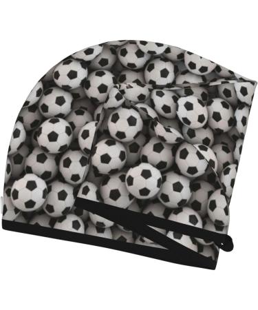 Soccer Sea Print Coral Velvet Hair Cap Towel for Women - Absorbent & Quick-Dry for Swimming & Wet Hair - Buy Online on GoSupps.com