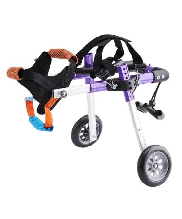 Dog Wheelchair Aluminum Alloy Pet Wheelchair Dog Wheelchair for Back Legs Light Weight Dog Wheelchair Walk Tool Scooter Wheelchair Portable Small