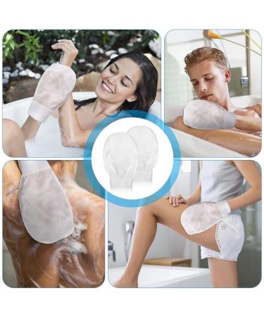 100% Silk Peeling Body Glove - Exfoliating Shower Gloves for All Skin Types | 2 Pieces Massage & Cleanse - Buy Online on GoSupps.com