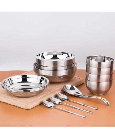 SHAOHUASC Bowl Bowl Thick Stainless Steel Bowl Family Set - Buy Online on GoSupps.com
