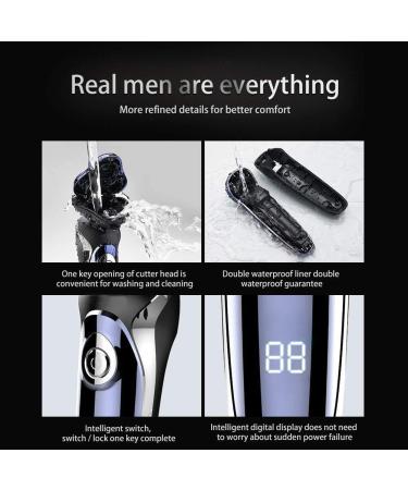GeRRiT Electric Shavers for Men - Waterproof Cordless Rotary Razor with Beard Trimmer | USB Rechargeable Travel Shaving Solution - Buy Online on GoSupps.com