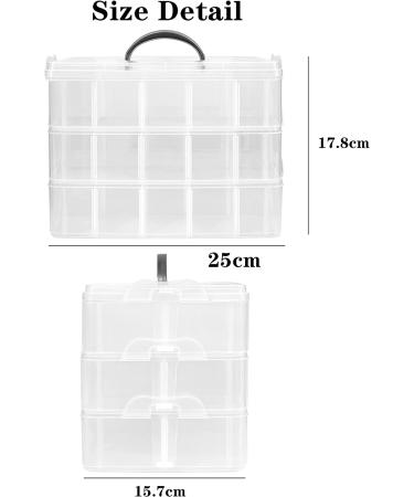 JOYMOMO Hair Bow Holder Organizer - Three-layer Storage Box for Headbands, Clips, Ties, Scrunchies - Baby Girl Hair Accessories Storage - Transparent Organizer for Hair Bows (Accessories Not Included) - Buy Online on GoSupps.com