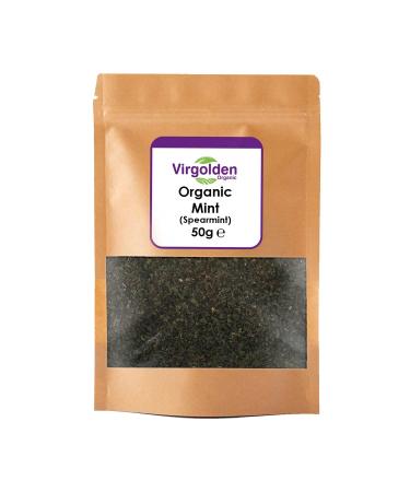 Organic Dried Mint (Spearmint) 50g by Virgolden Organic