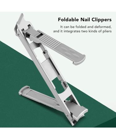 Nail Clippers Fingernail Nail Clippers Fingernail Clippers Foldable Nail Clippers Ultra Thin Nail Clippers Double Ended Nail Clipper Nail Trimmer Tool - Buy Online on GoSupps.com