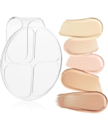 Didiseaon 6 Sets Acrylic Powder Chassis Cosmetic Mixing Pallet Color Display Plate Eyeshadow Palettes Makeup Gadgets Makeup Palette Spatula Cosmetic with Spatula Supplies Liquid Foundation - Buy Online on GoSupps.com