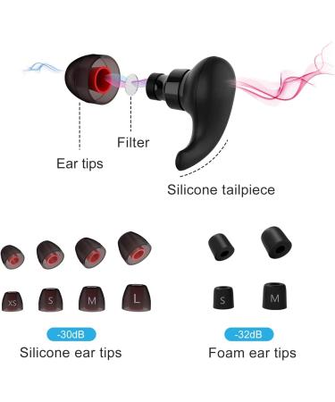 Beatiiwin Sleeping Earplugs - Super Soft Reusable Silicone for Noise Reduction | 32 dB Earplugs for Sleep Snoring Concerts & Work - Buy Online on GoSupps.com